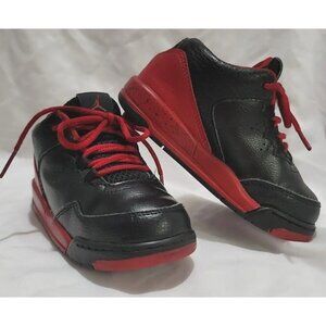 Nike Flight 2014 Jordan Orgin 2 Black Red Leather 705162-016 Toddler Sz 8C 2yrs+